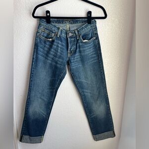 LONDONJEAN Denim Slim Cuffed  Jeans
